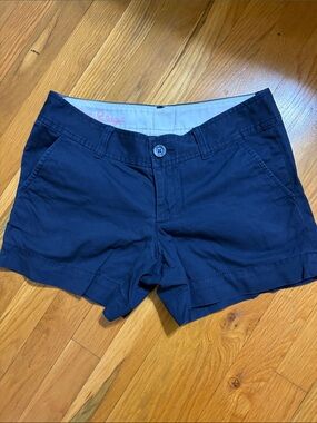 Lilly Pulitzer Navy Cotton Blend Women's Shorts